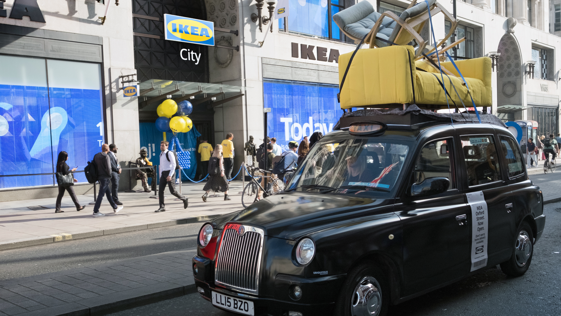 IKEA Icons Take a Cab Ride Home in Oxford Street Store Stunt | LBBOnline