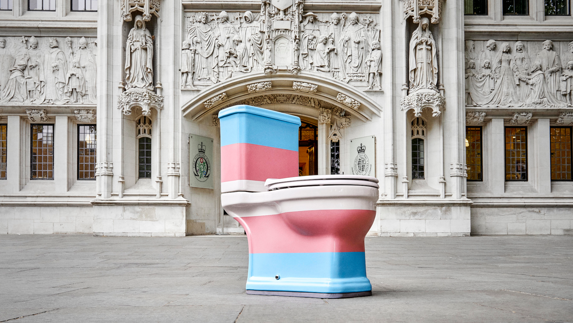 TransActual UK Installs 'Third Toilet' Outside UK Supreme Court | LBBOnline