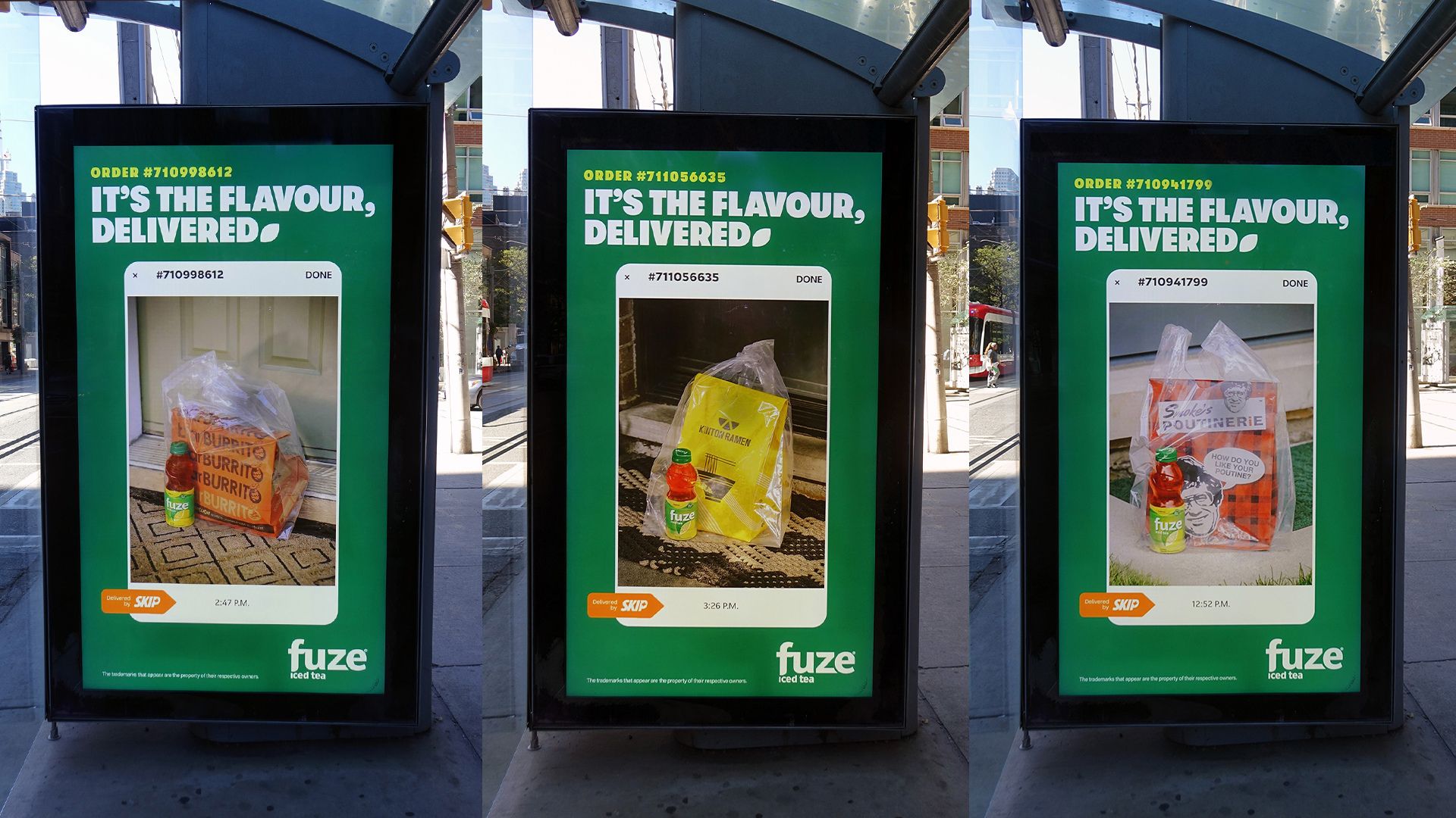 FUZE Iced Tea Flavour Delivered campaign image