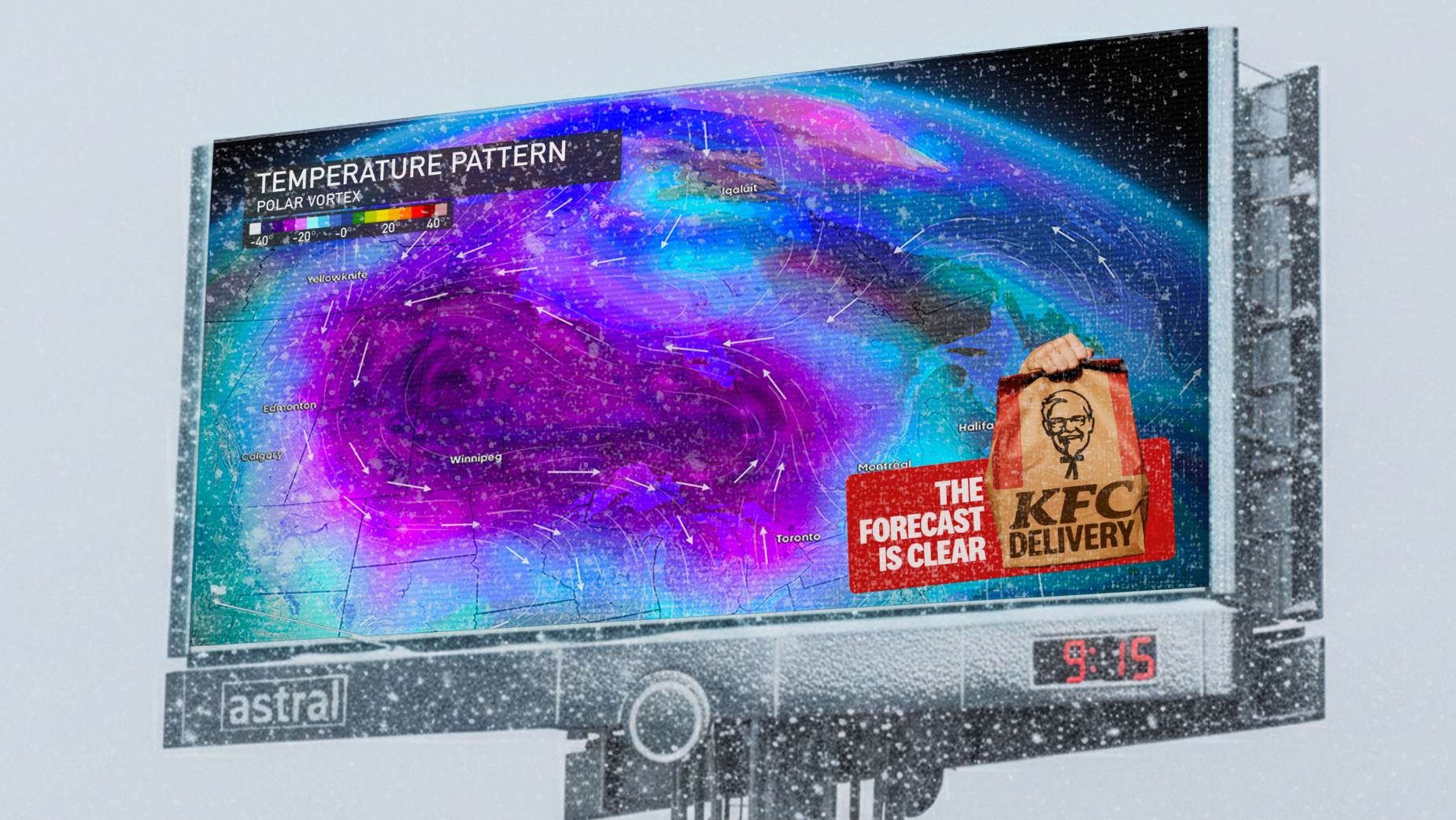 KFC Canada Reframes Polar Vortex as Comfort Food | LBBOnline