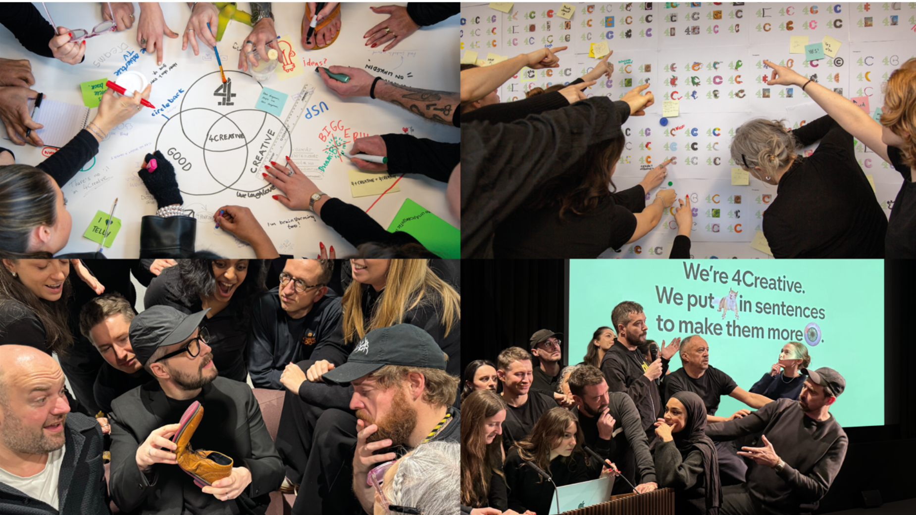 Creative Four 4Creative Honours Its Work and People with New Visual Identity | LBBOnline