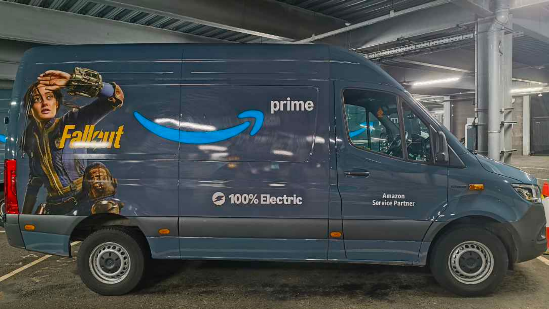 Amazon delivery fleet branding campaign