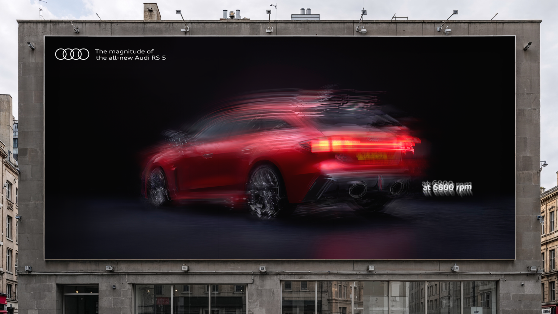 Audi RS 5 Shake performance advertising campaign