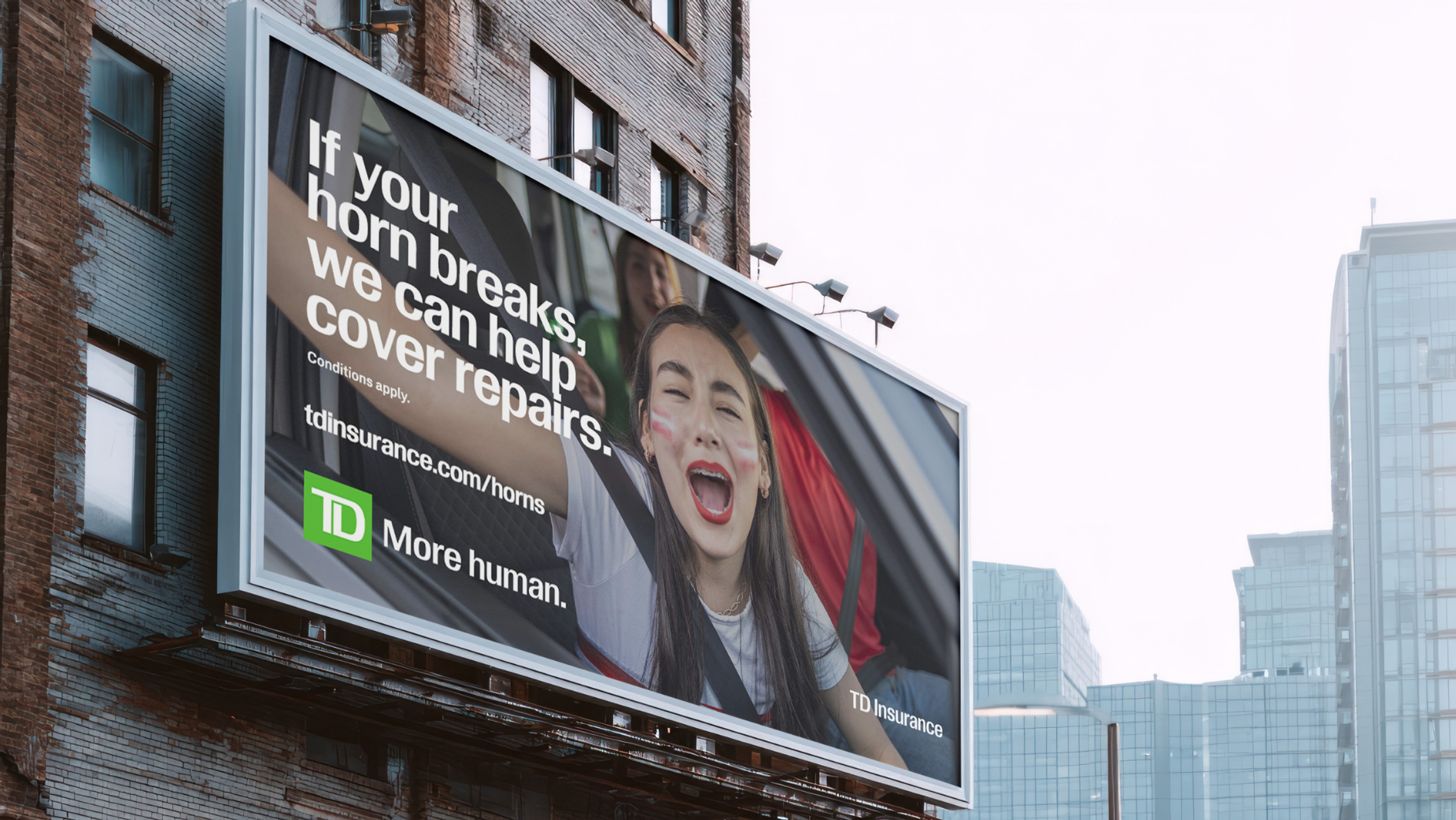 TD Insurance Hornsurance activation promoting car horn repairs