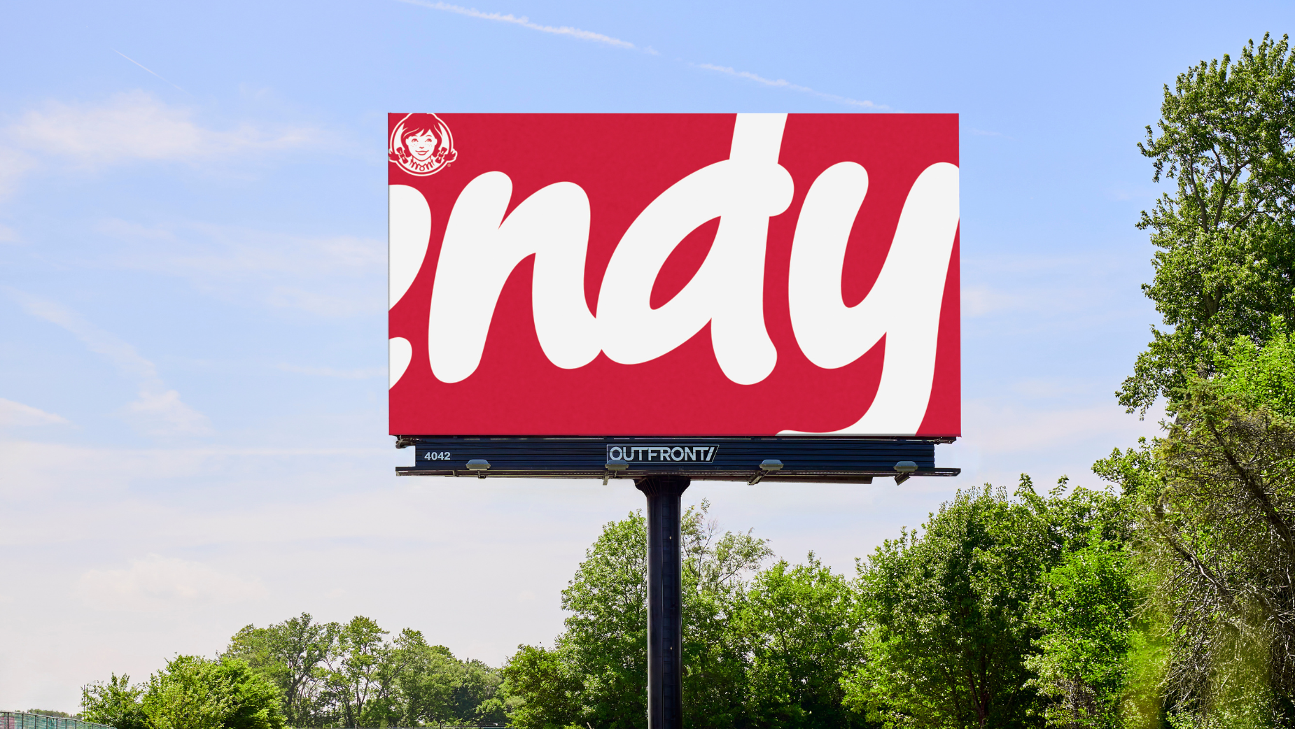 Campaña OOH de Wendy's que muestra la conexión entre Indy e Indianapolis
