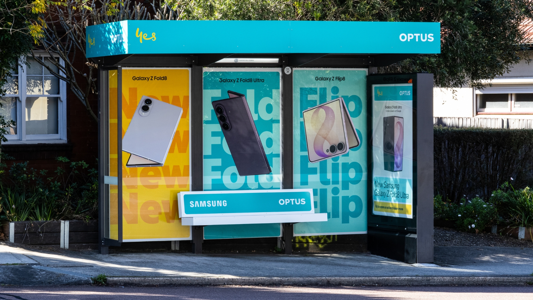 Optus and Samsung Galaxy Z Fold8 campaign