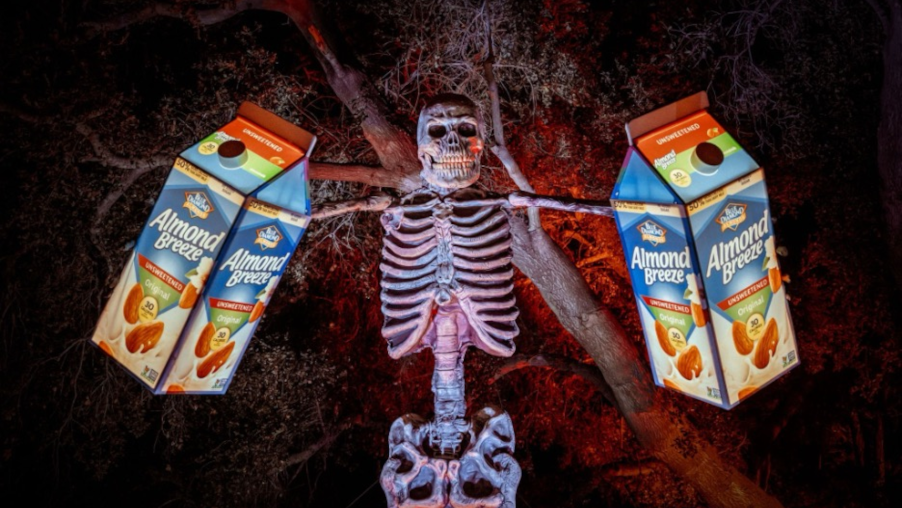 Almond Breeze Skeletons Say Almondmilk Is 'Scary Good'