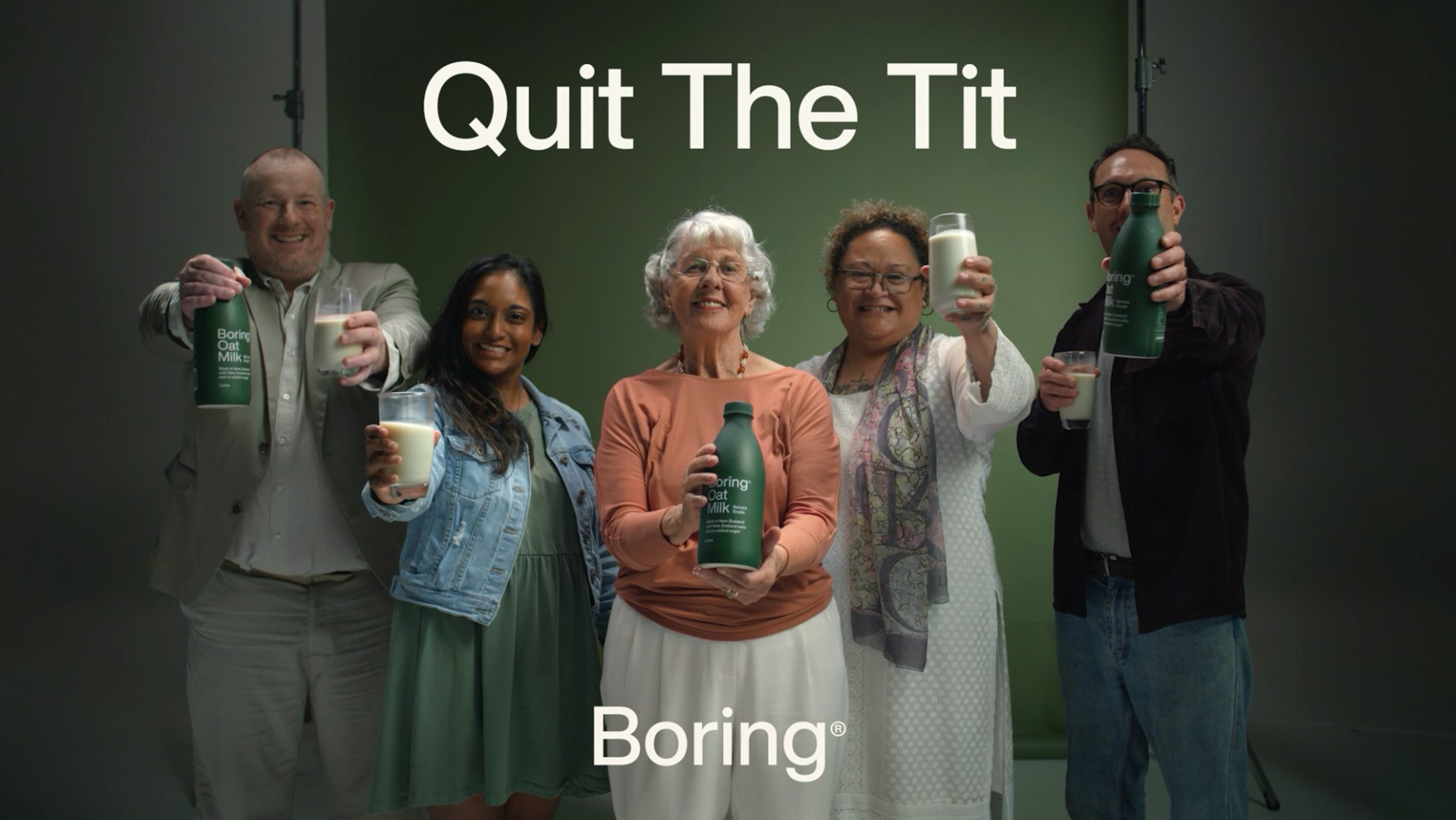Boring Oat Milk Urges New Zealanders to ‘Quit the Tit’ in New Campaign ...