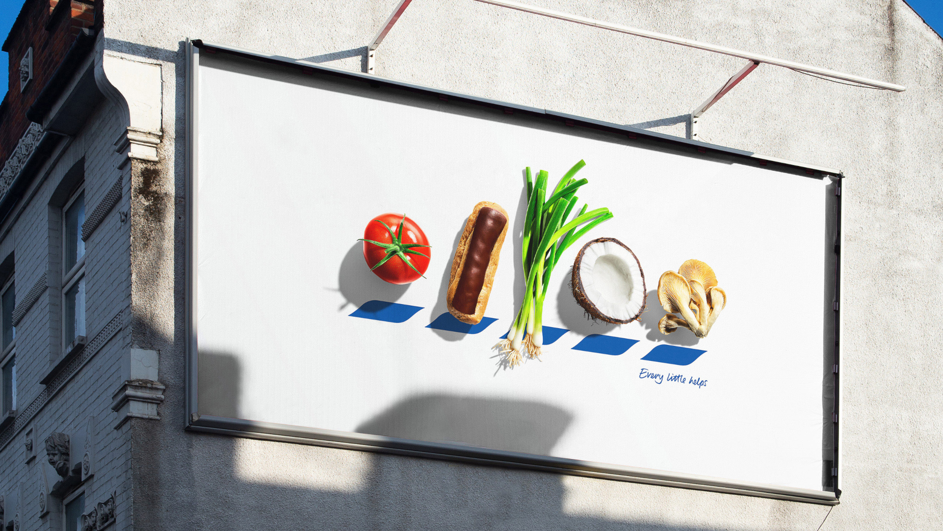 Tesco Uses Fresh Produce to Update Iconic Logo