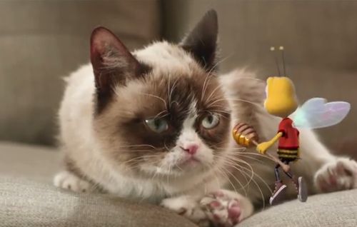 Grumpy Cat Gets the Buzz on Honey Nut Cheerios In Saatchi NY Spot ...