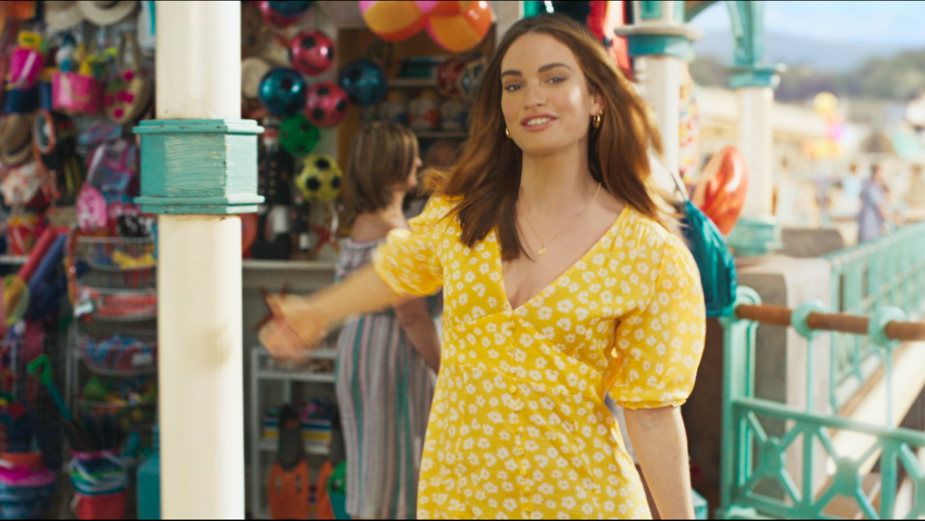 Lily James Shows How Easy It Is to Switch to Sky Mobile in Latest