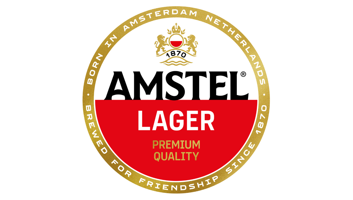 Amstel updates its logo and packaging around the golden circle
