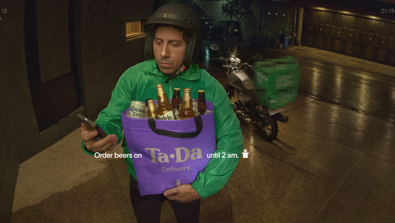 TaDa Delivery Turns Real Doorbell Footage into Late Hours Campaign