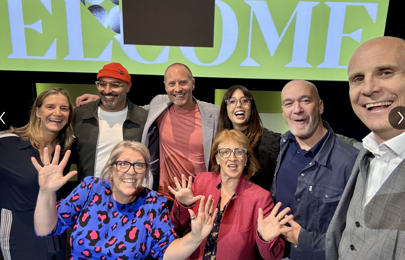 A group of judges celebrating at the Inside Out Awards