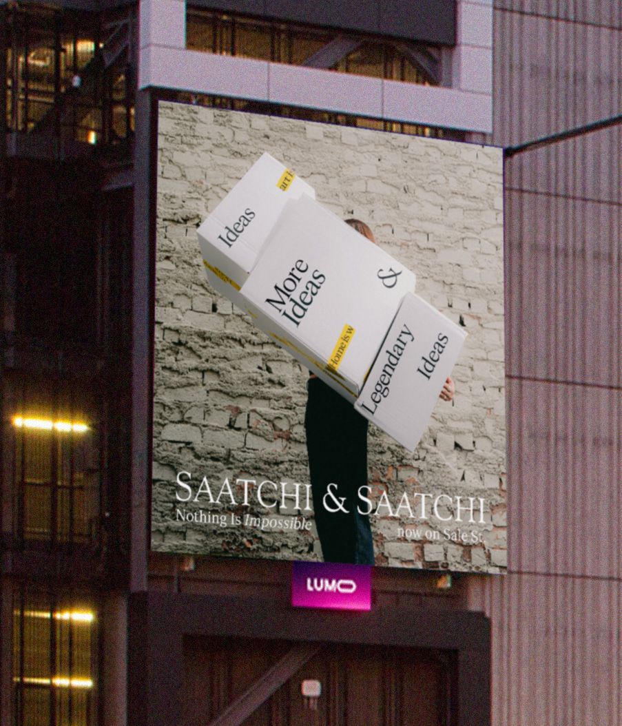 Instalación exterior OOH de Saatchi & Saatchi Nueva Zelanda en las calles de Auckland