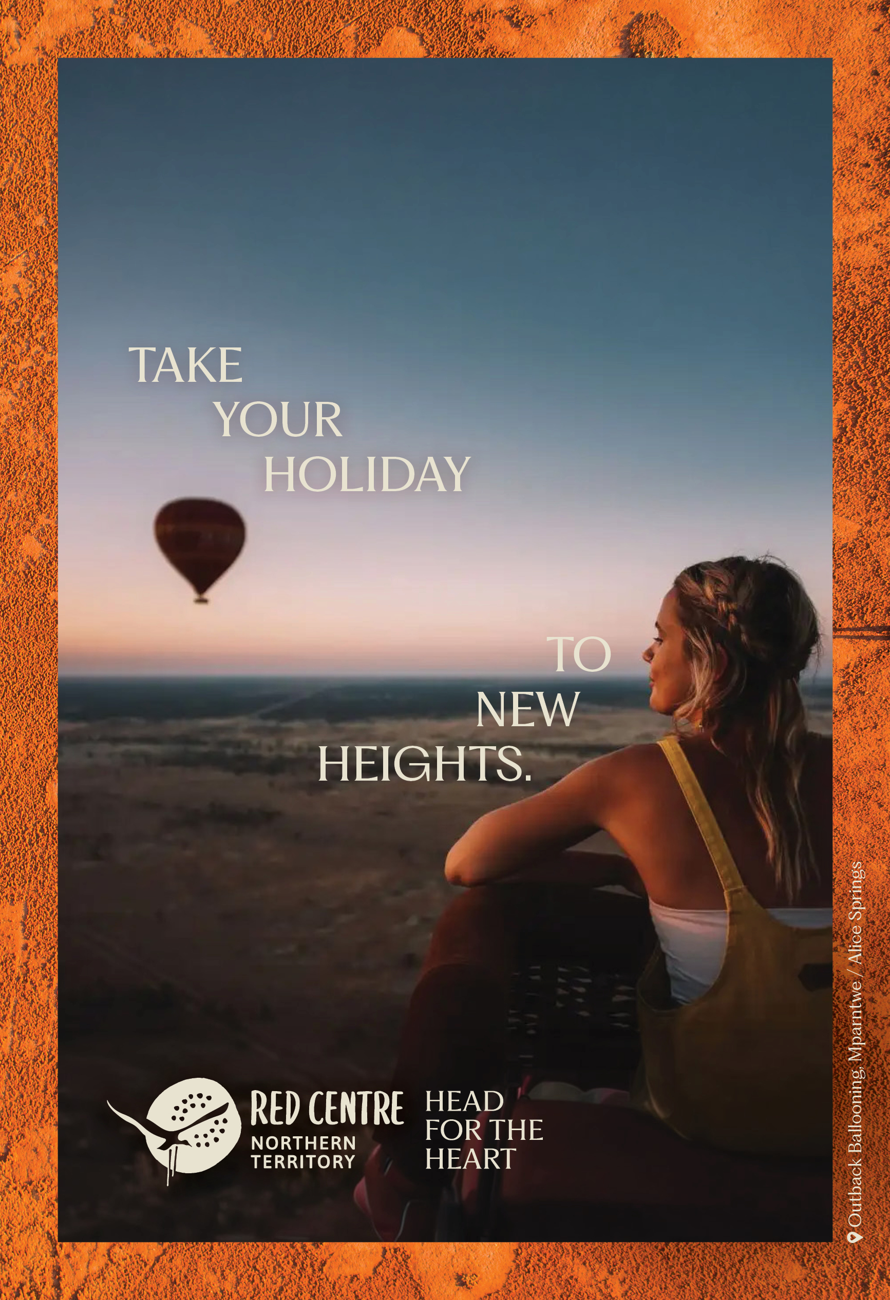 Tourism Central Australia Head for the Heart campaign visual 1