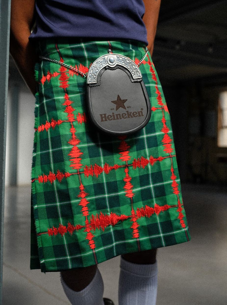 Heineken soundwave kilt campaign image