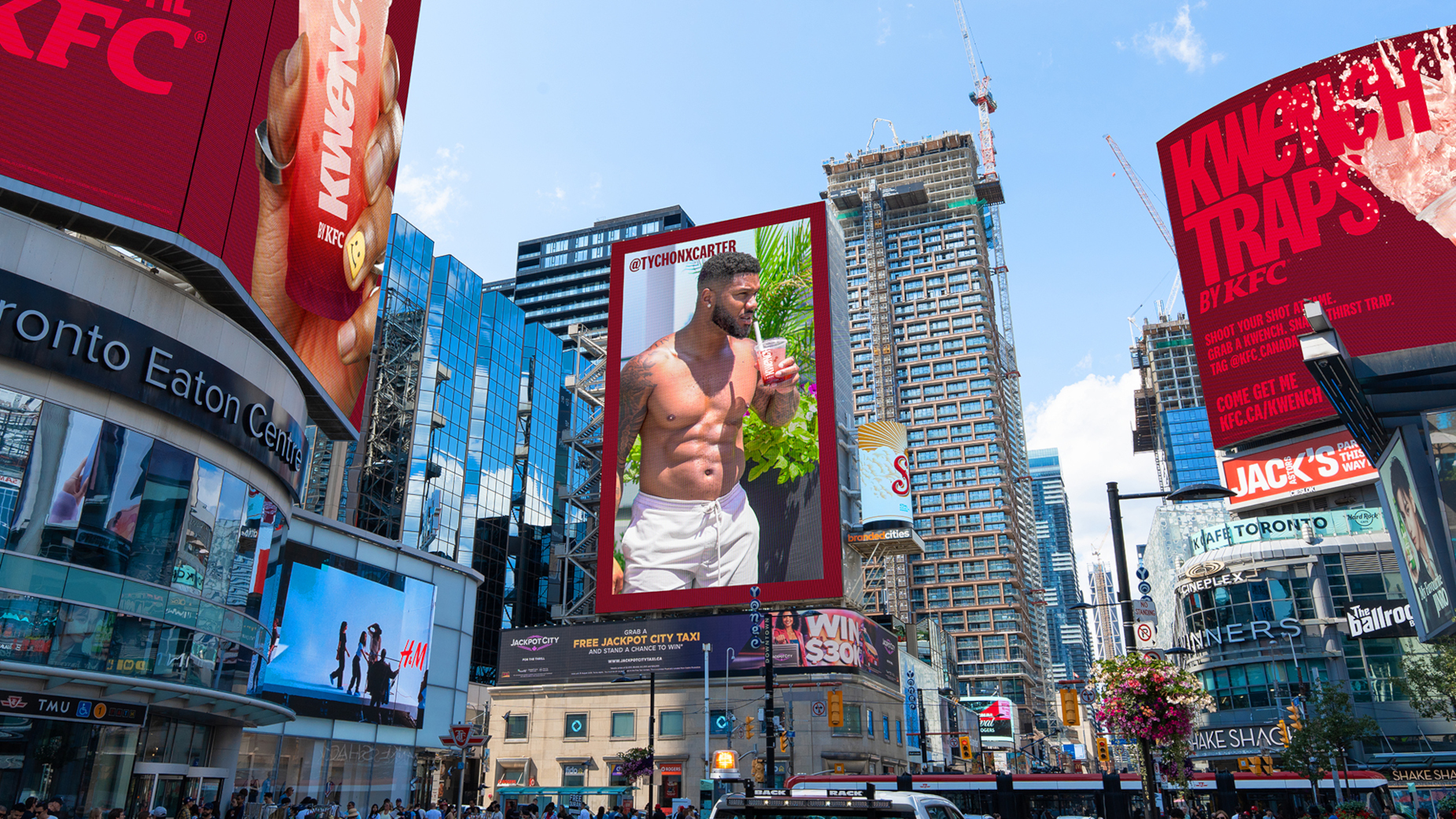 KFC Kwench Traps OOH campaign in Toronto