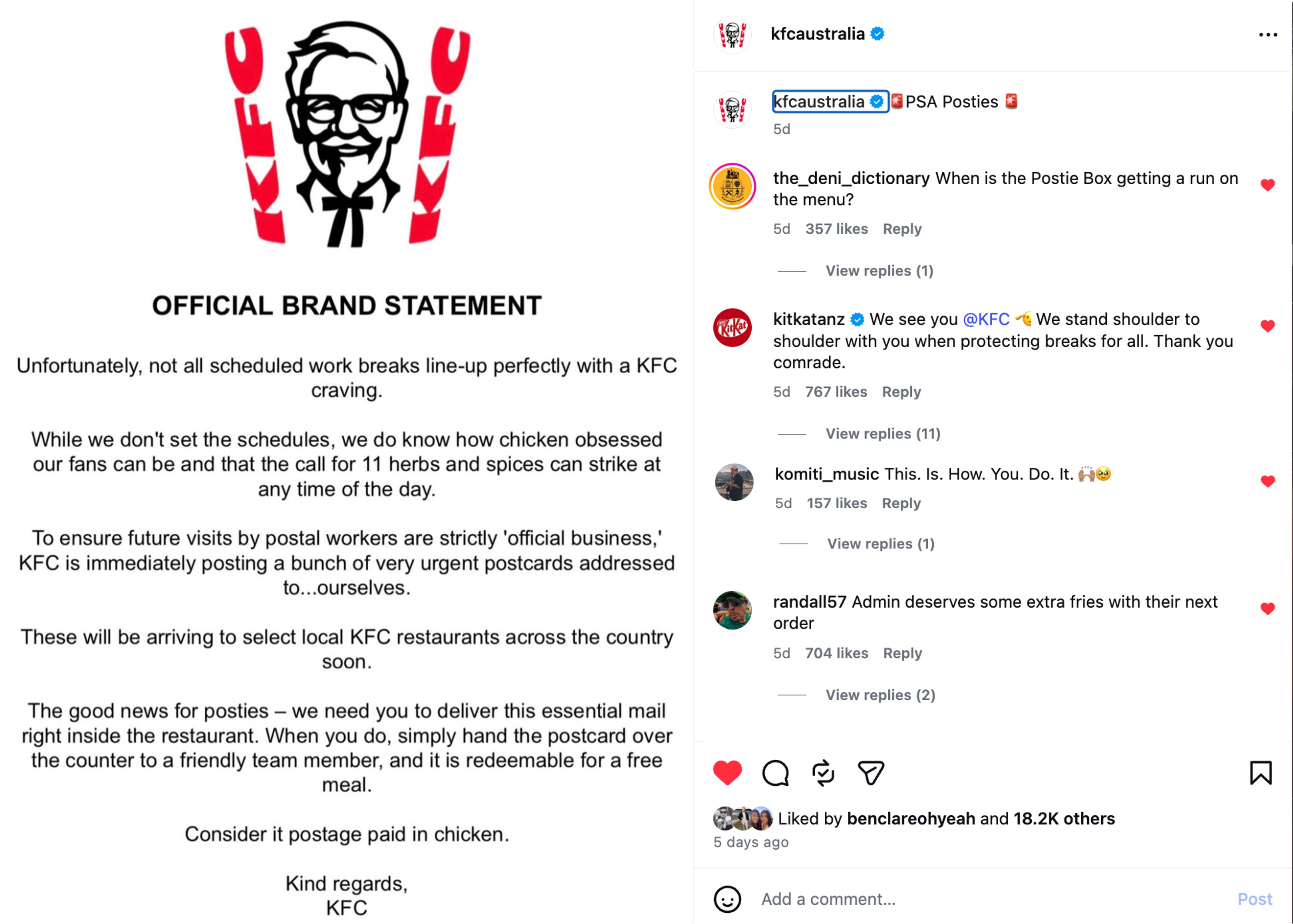 KFC IG